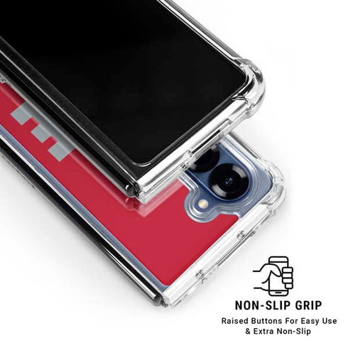 Ohio State University The Ohio State Buckeyes Galaxy Z Fold6 Clear Case